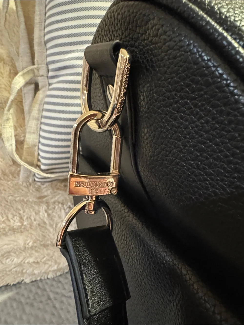 Louis Vuitton Black Monogram Canvas & Leather Travel Duffel